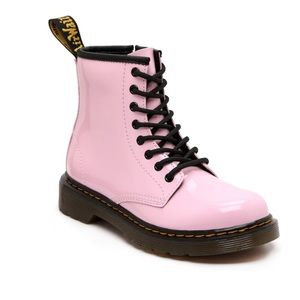 Dr. Martens 1460 8-Eye Patent Boot - Little Kid / Big Kid - Pale Pink